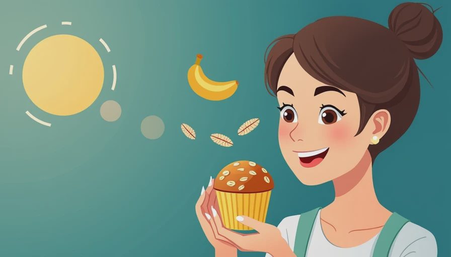 Visual context for banana muffins healthy oatmeal