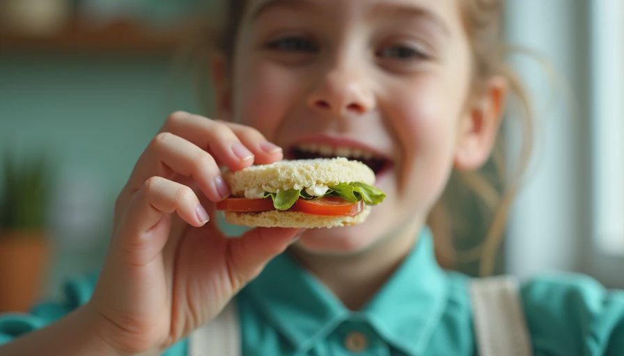 Visual context for children's sandwiches