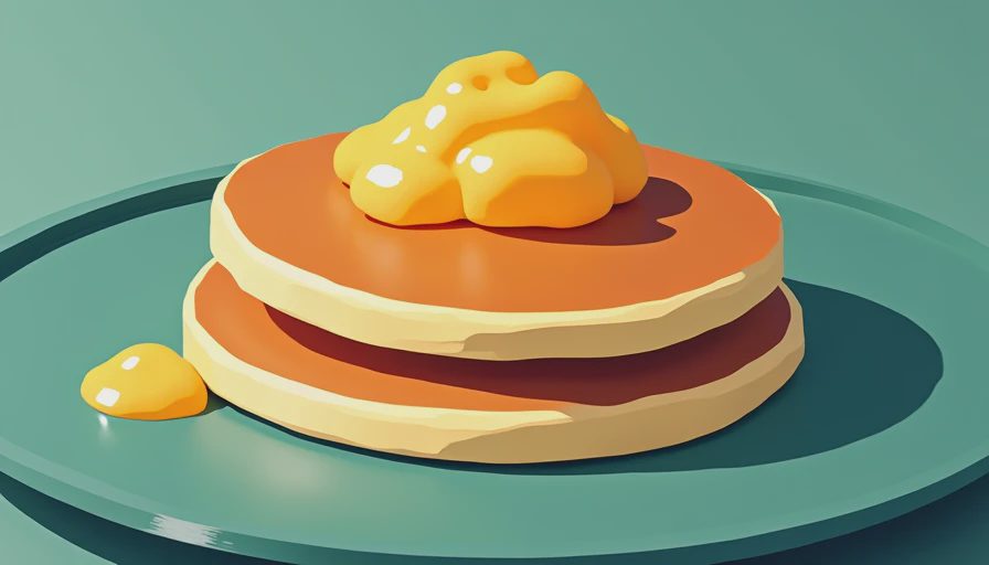 Visual context for applesauce pancake