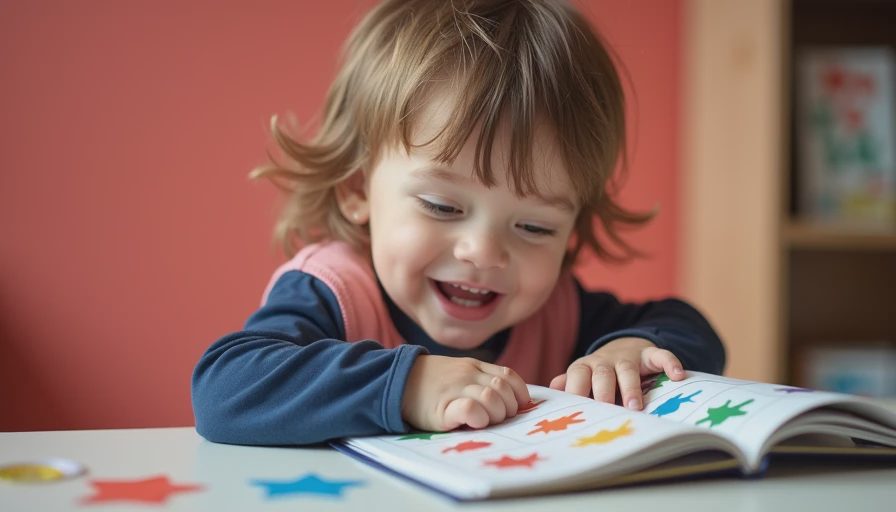 Illustration for sticker books for 2 year olds